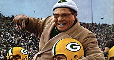 Green Bay Packers coach Vince Lombardi won five championships in seven years and is the only coach to win three straight. 